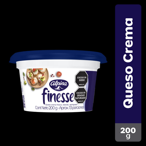 QUESO CREMA ALPINA FINESSE 200G